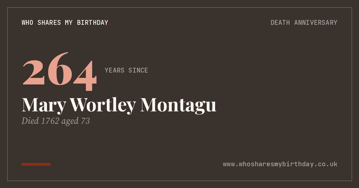 Mary Wortley Montagu