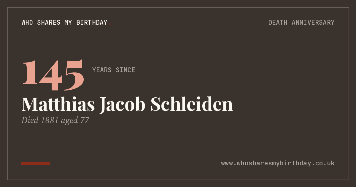 Matthias Jacob Schleiden