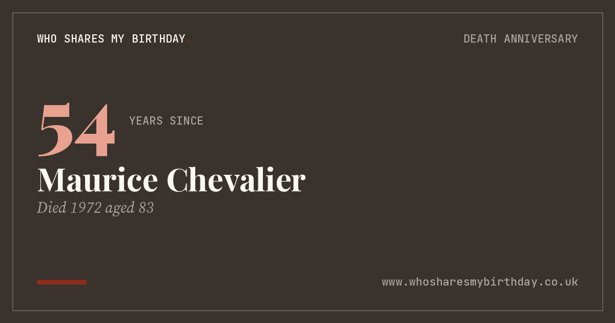 Maurice Chevalier
