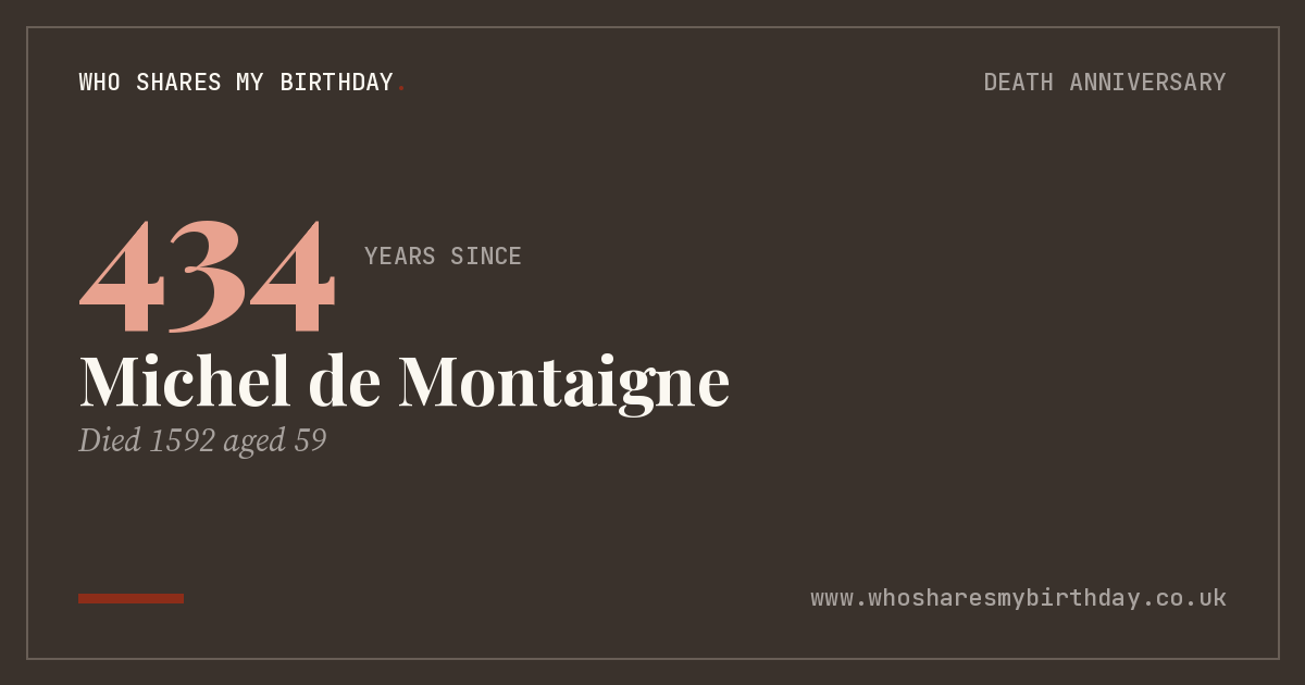 Michel de Montaigne
