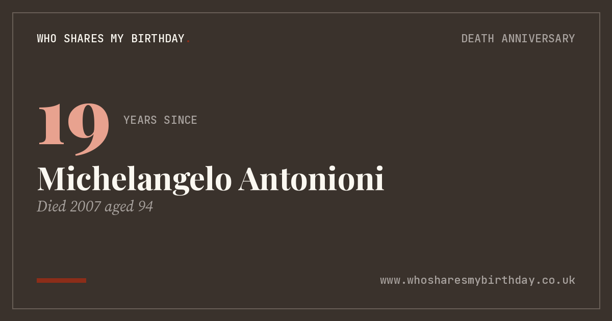 Michelangelo Antonioni