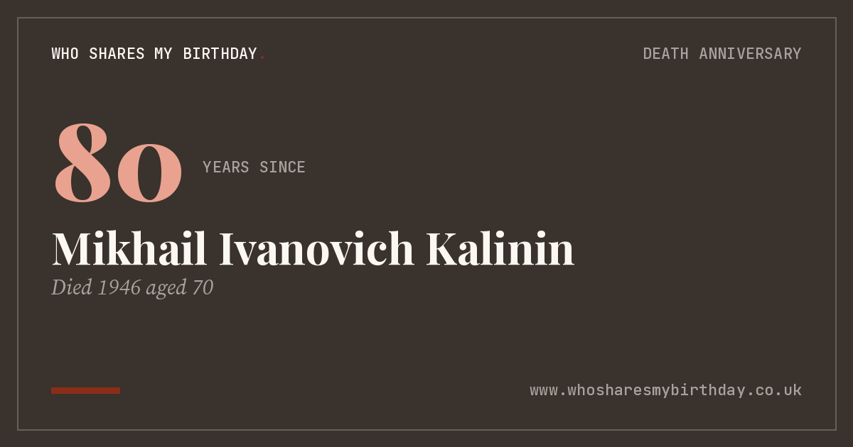 Mikhail Ivanovich Kalinin