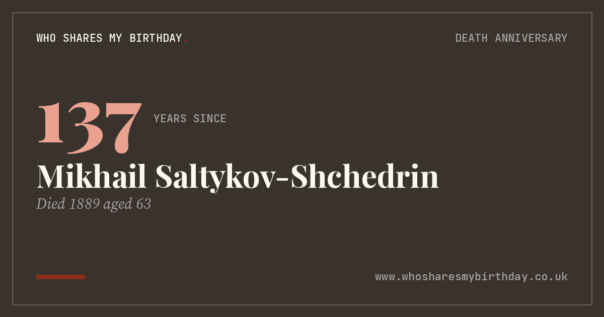Mikhail Saltykov-Shchedrin