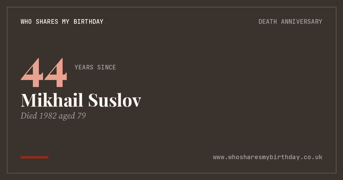 Mikhail Suslov