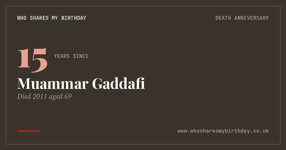 Muammar Gaddafi