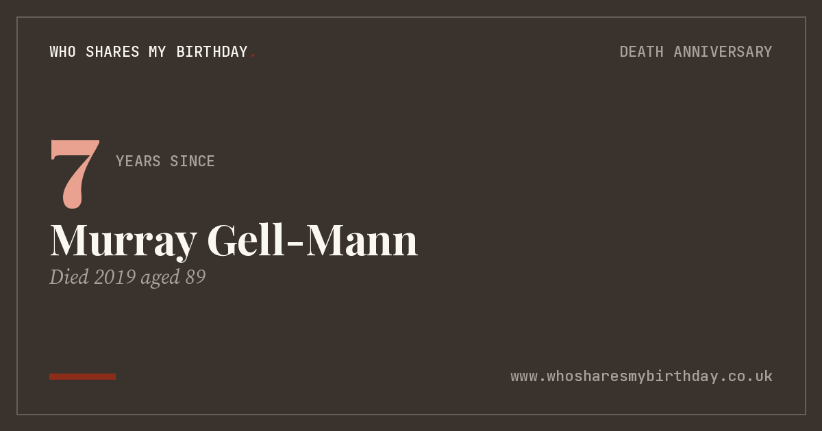 Murray Gell-Mann