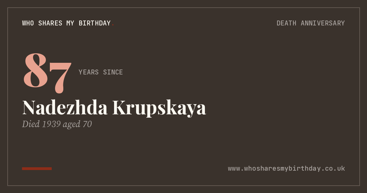 Nadezhda Krupskaya