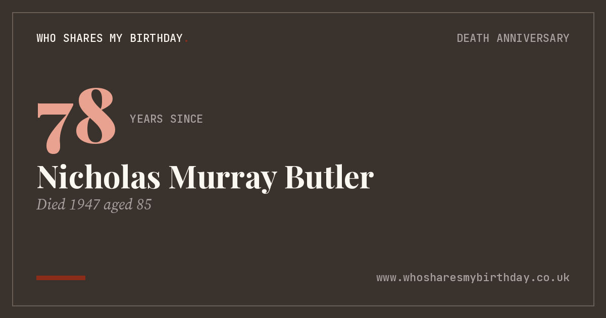 Nicholas Murray Butler