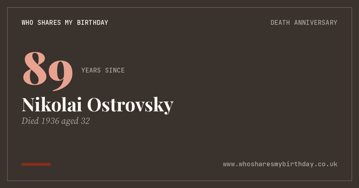 Nikolai Ostrovsky