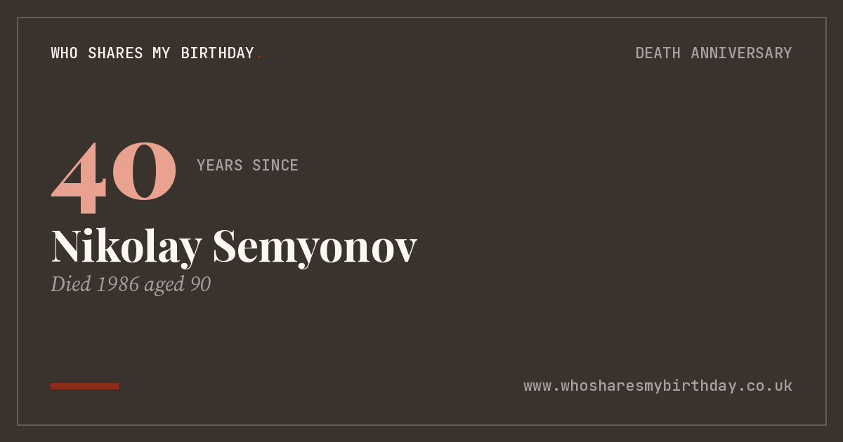 Nikolay Semyonov