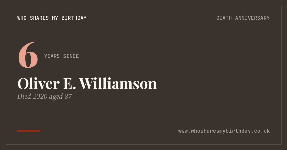 Oliver E. Williamson