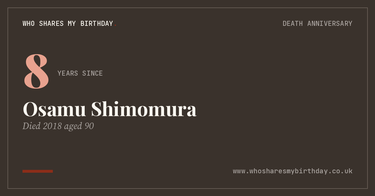 Osamu Shimomura