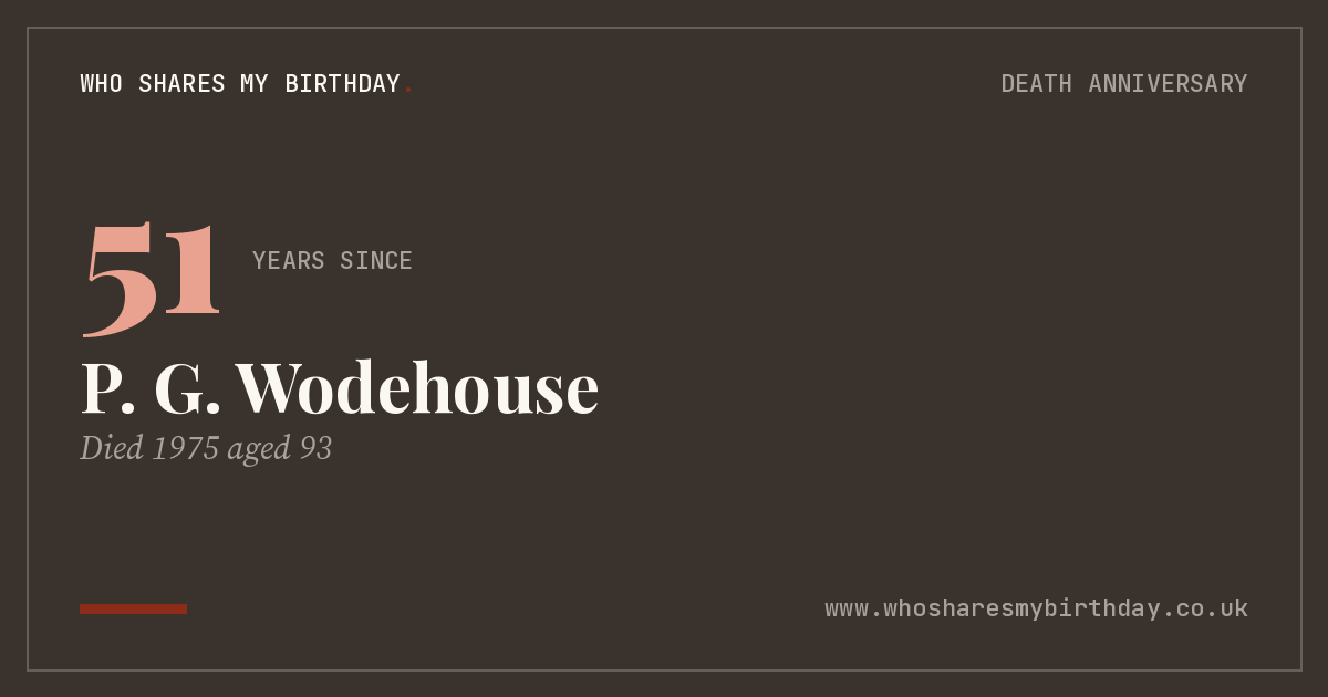 P. G. Wodehouse