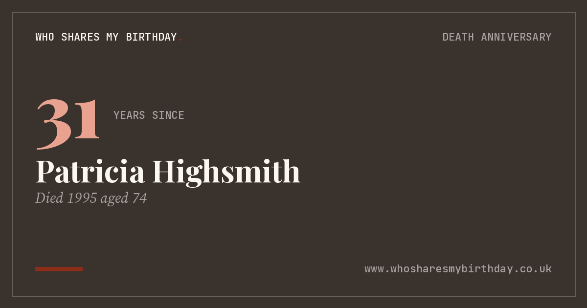 Patricia Highsmith