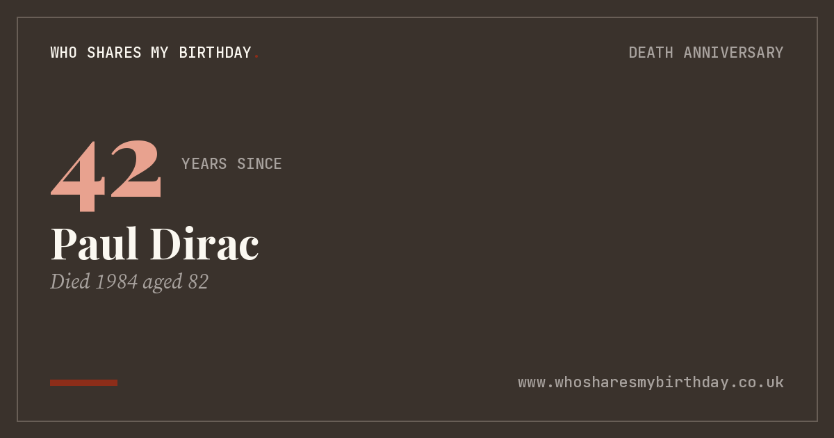Paul Dirac