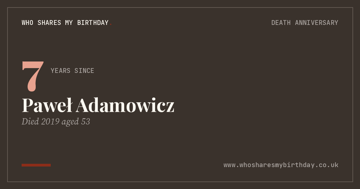 Paweł Adamowicz