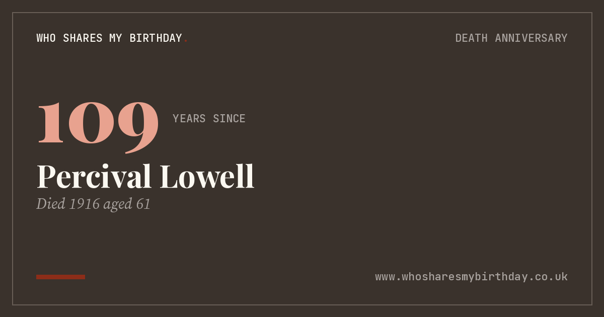 Percival Lowell