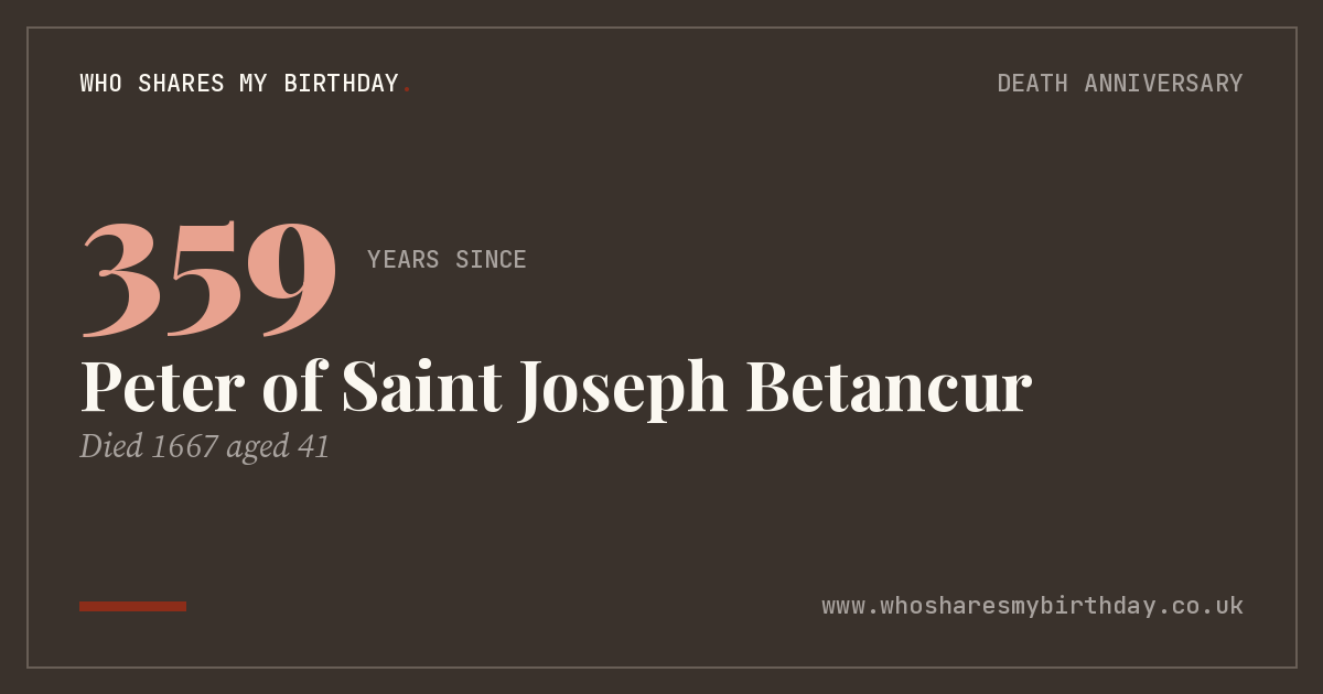 Peter of Saint Joseph Betancur