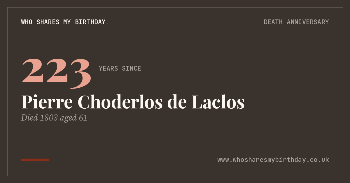 Pierre Choderlos de Laclos