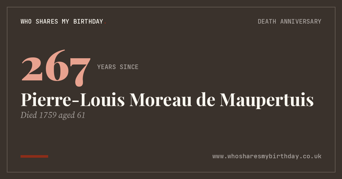 Pierre-Louis Moreau de Maupertuis