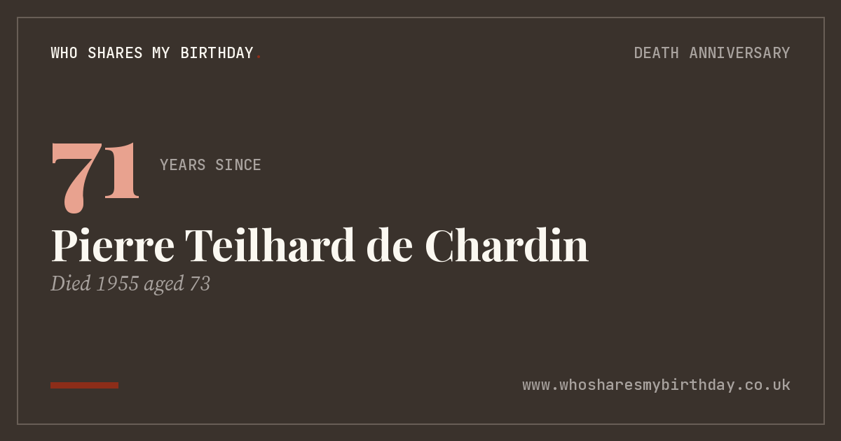 Pierre Teilhard de Chardin