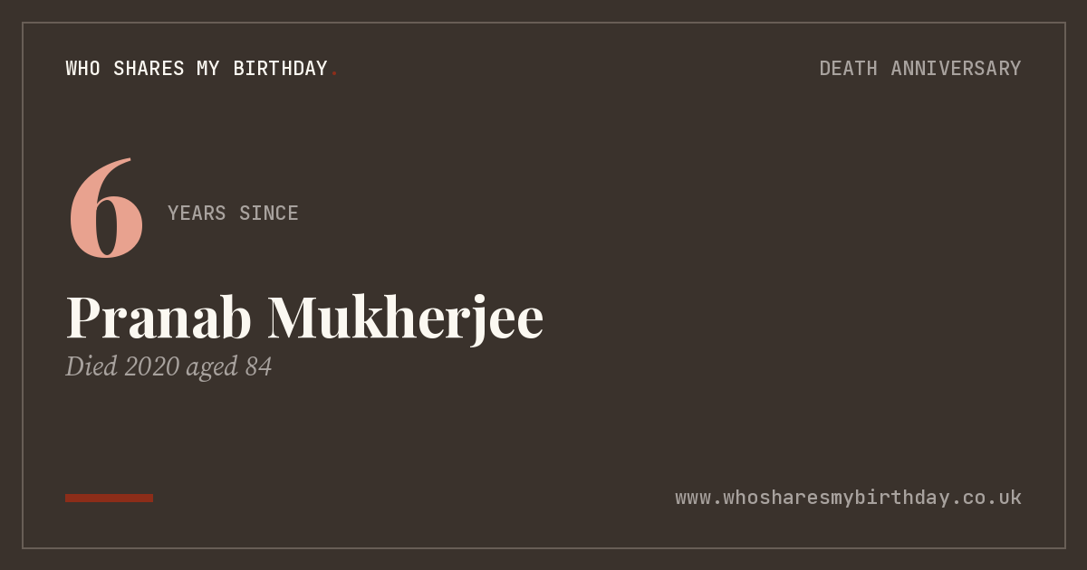 Pranab Mukherjee