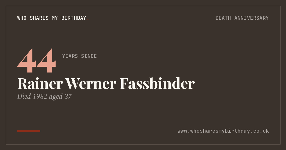 Rainer Werner Fassbinder