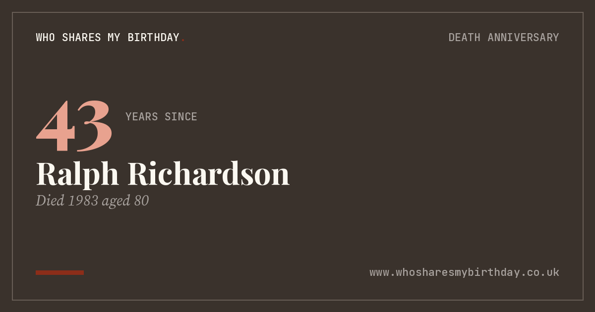 Ralph Richardson