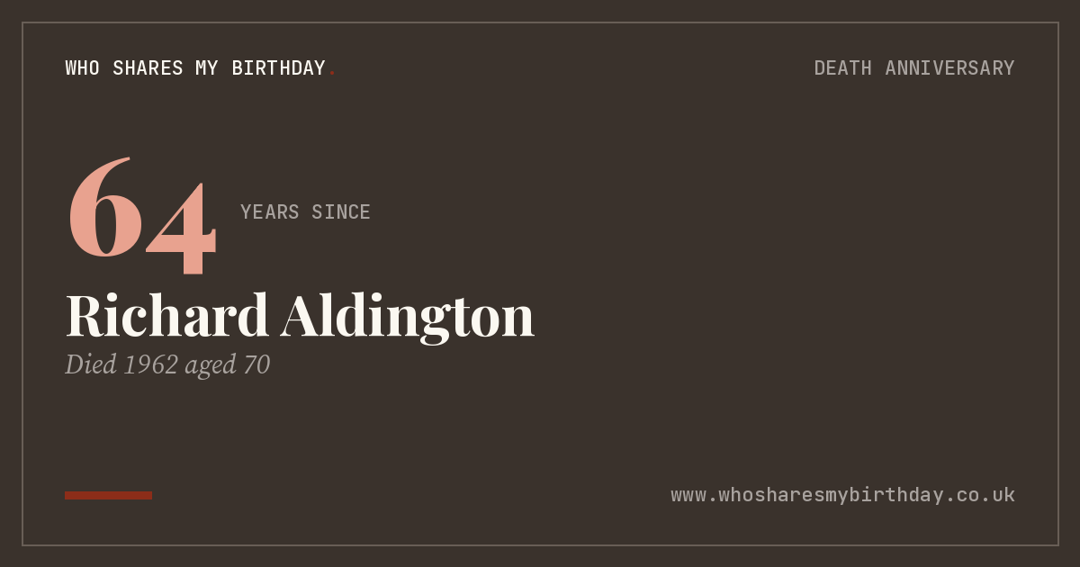 Richard Aldington