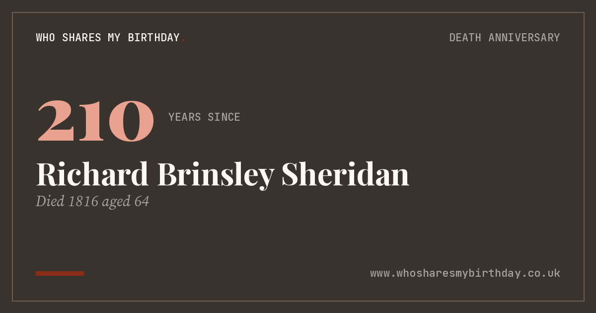 Richard Brinsley Sheridan