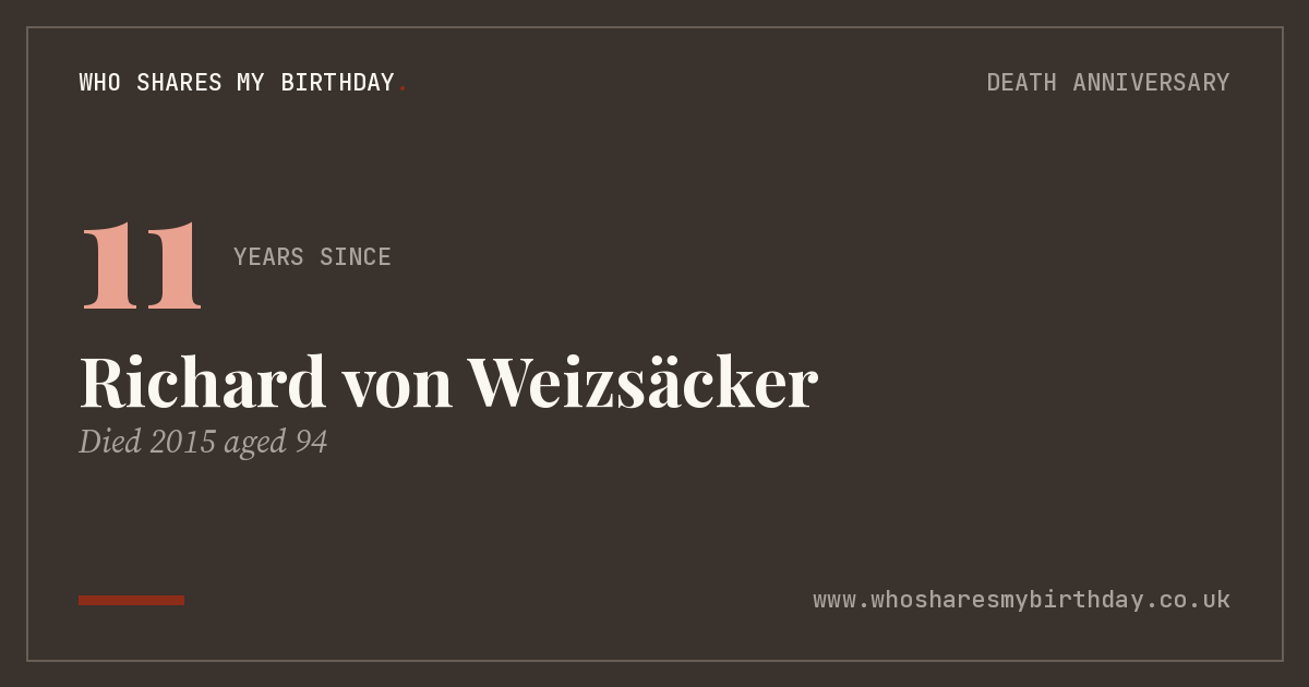 Richard von Weizsäcker