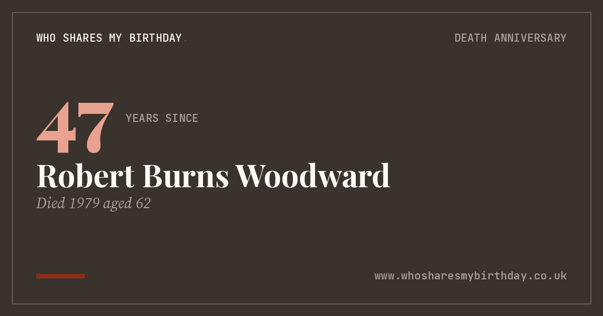 Robert Burns Woodward