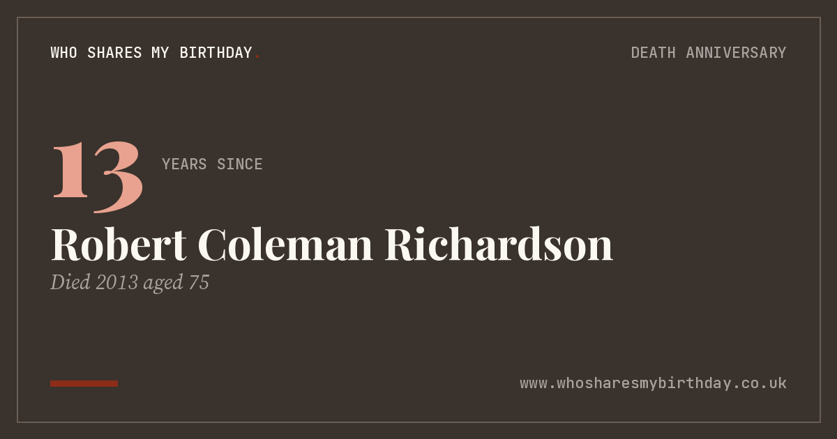 Robert Coleman Richardson