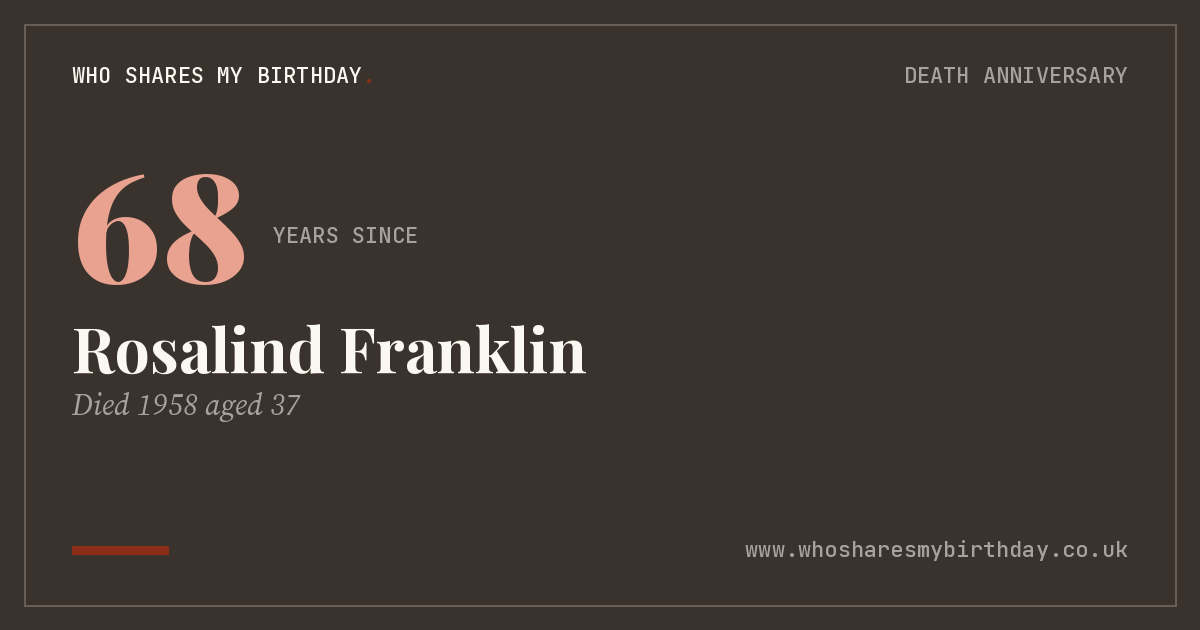 Rosalind Franklin