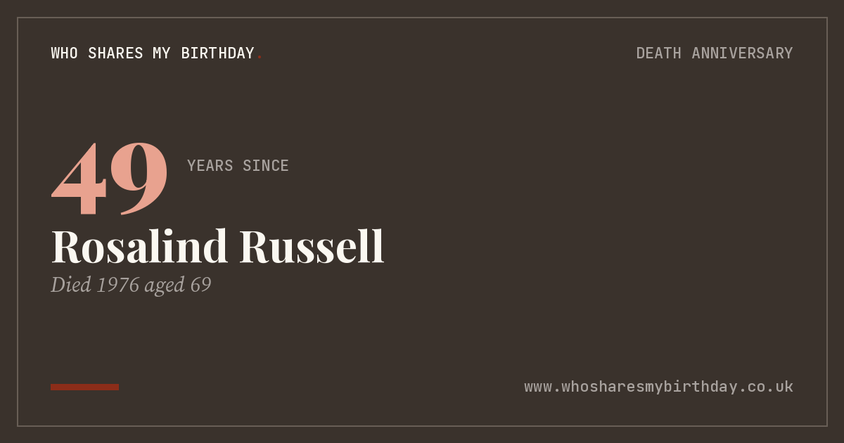 Rosalind Russell