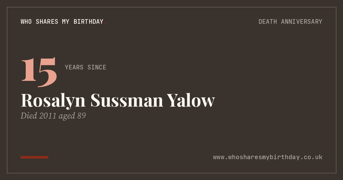 Rosalyn Sussman Yalow