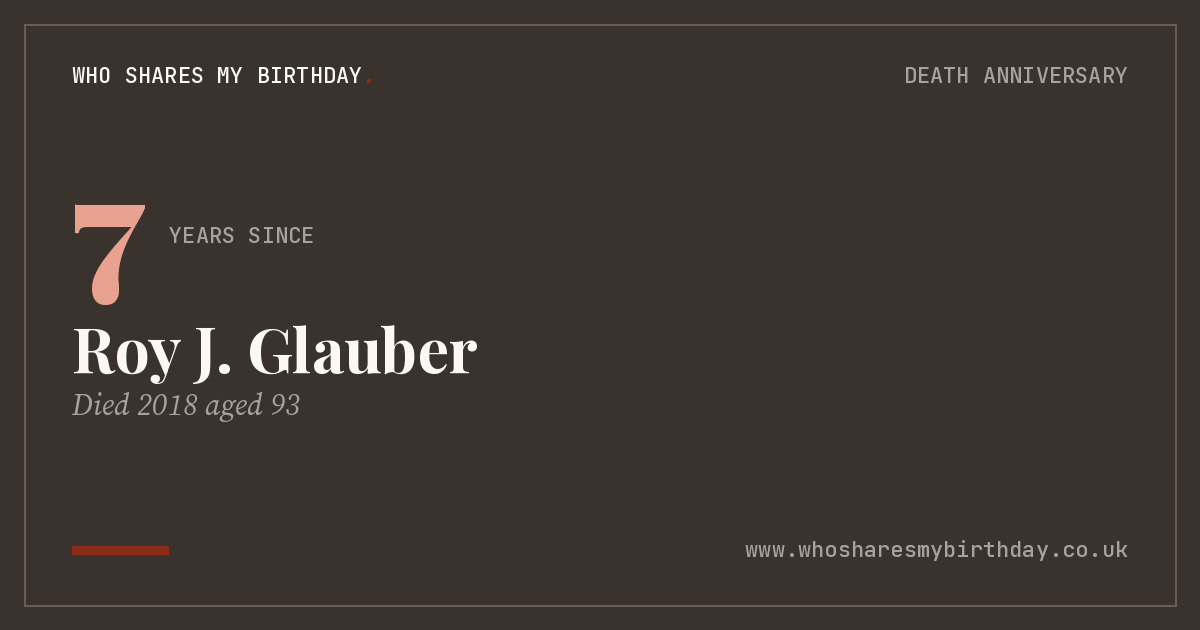 Roy J. Glauber
