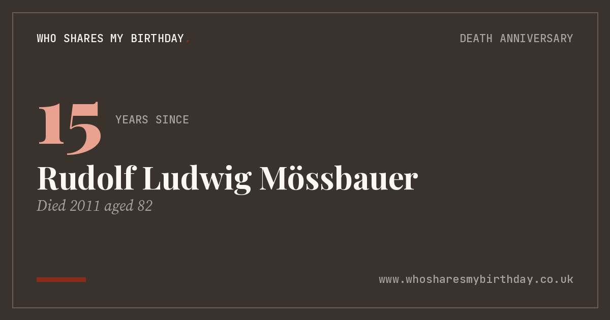 Rudolf Ludwig Mössbauer