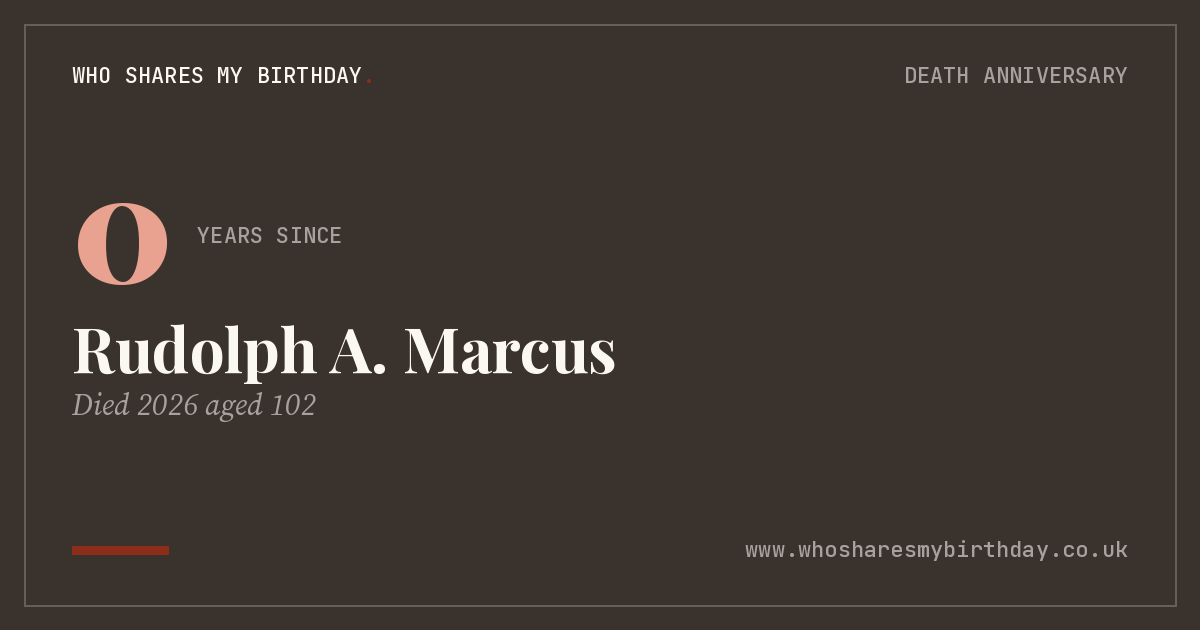 Rudolph A. Marcus