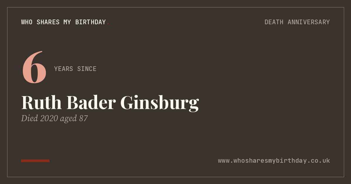 Ruth Bader Ginsburg