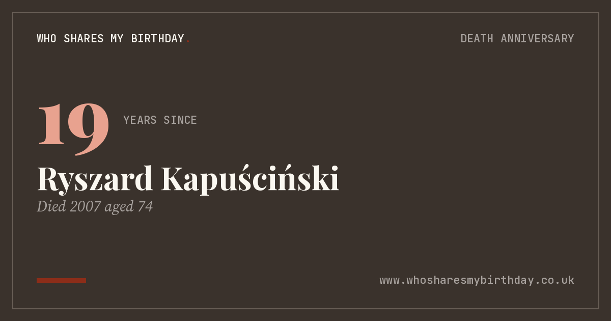 Ryszard Kapuściński