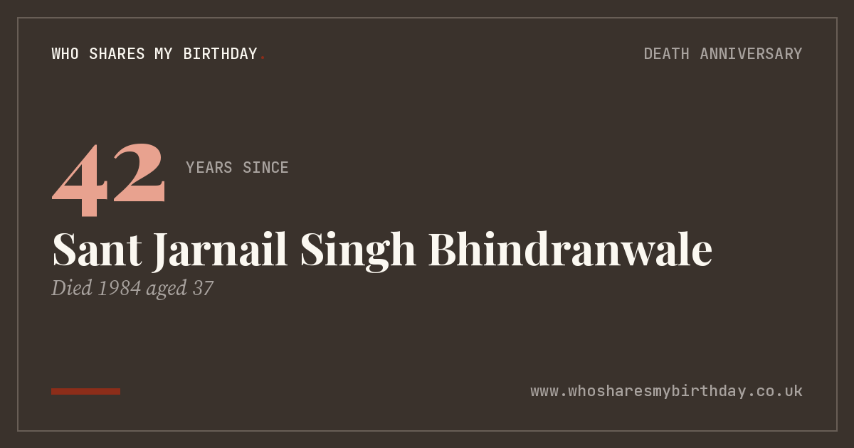 Sant Jarnail Singh Bhindranwale