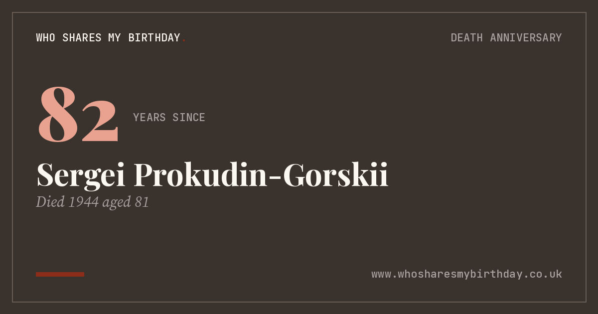 Sergei Prokudin-Gorskii