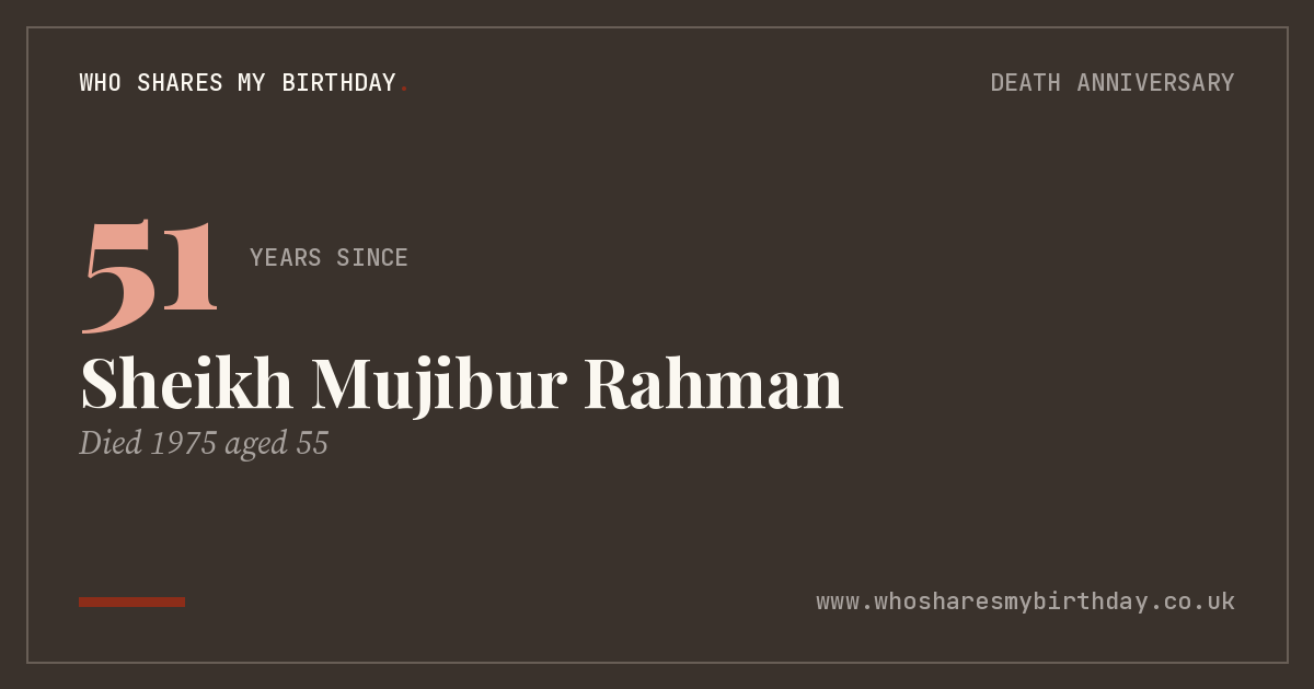 Sheikh Mujibur Rahman