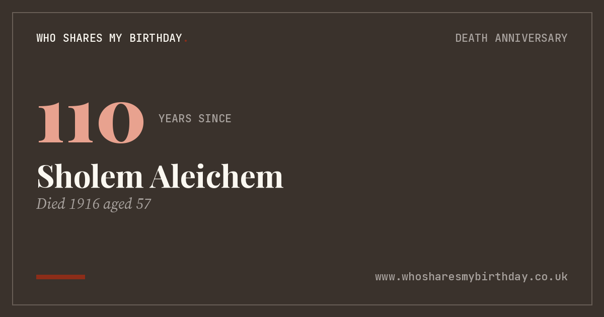 Sholem Aleichem