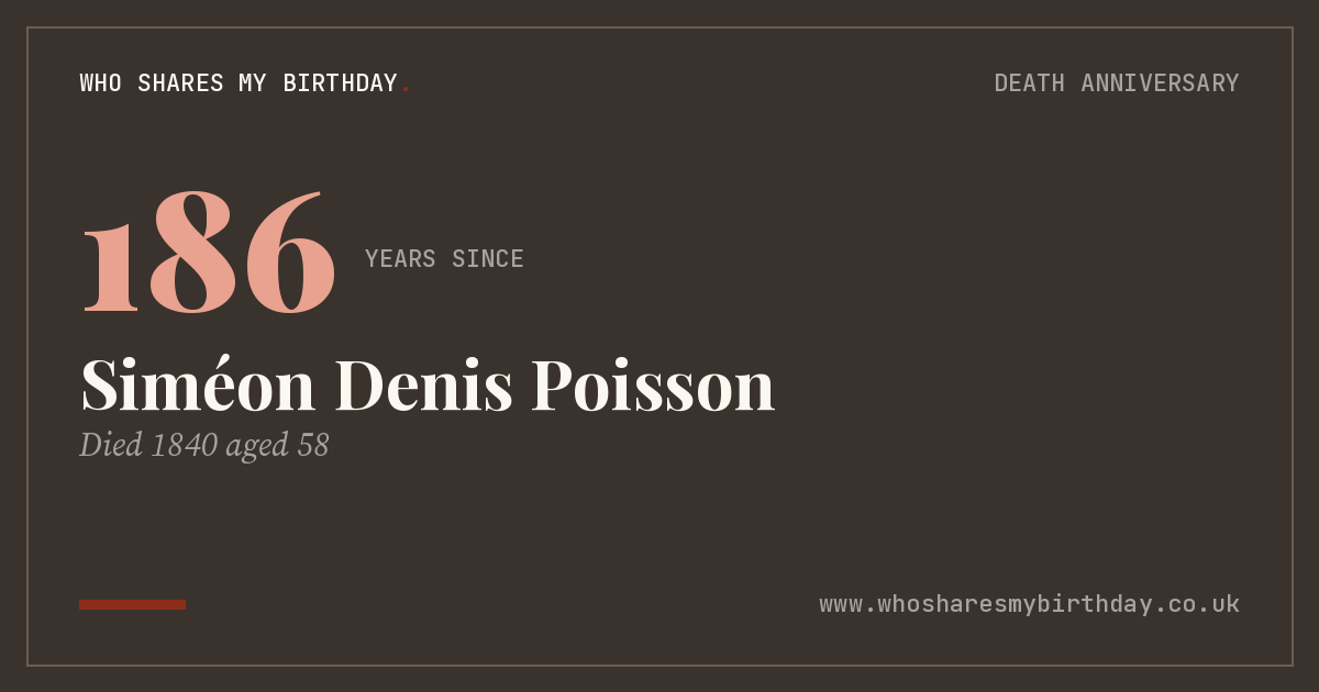 Siméon Denis Poisson