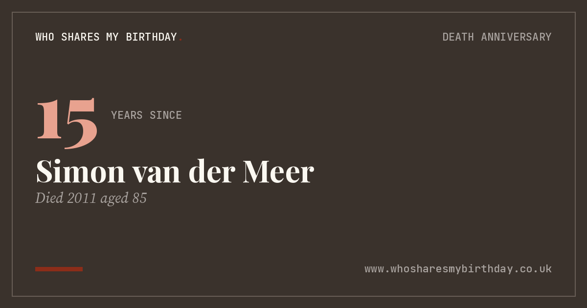 Simon van der Meer