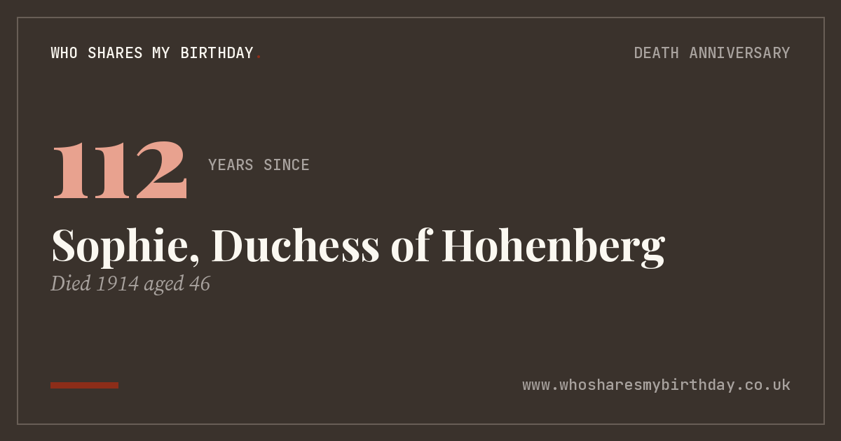 Sophie, Duchess of Hohenberg