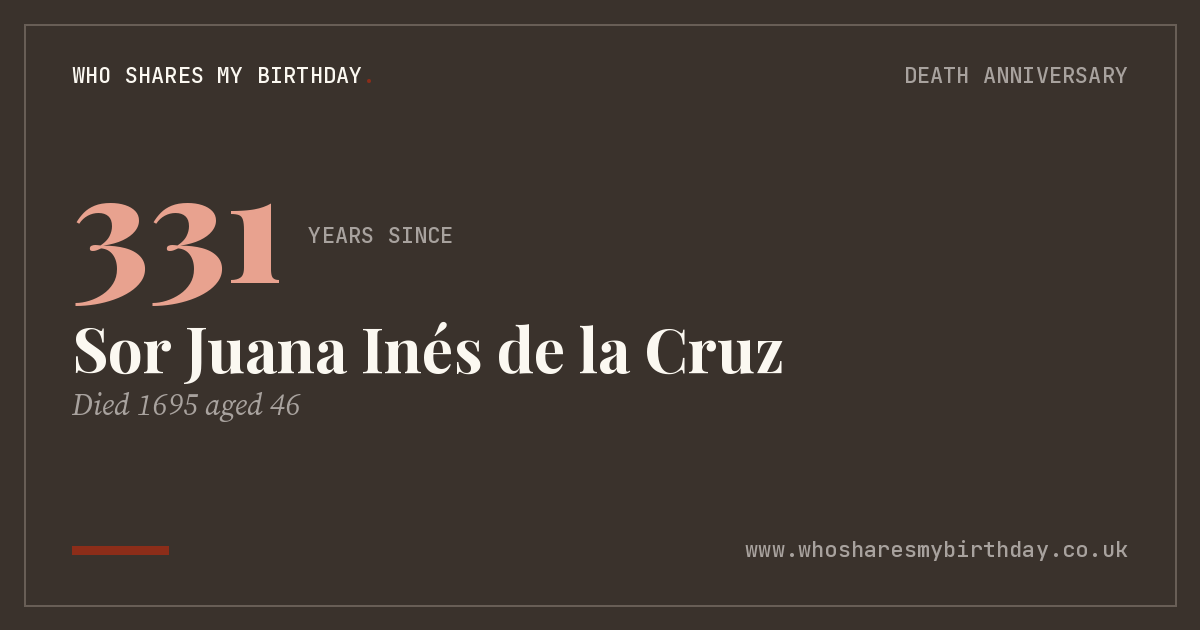 Sor Juana Inés de la Cruz