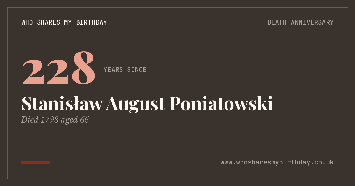 Stanisław August Poniatowski